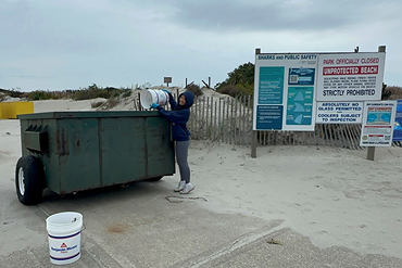Members of MacArthur's Environmental Club took part in the Town of Hempstead's Lido Beach Clean-up on Sunday, October 29th.