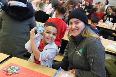 Gingerbread men and houses sparked the imagination of parents and kindergartners at Abbey Lane Elementary School on Dec. 12.