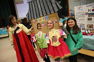 Props were a big part of the fun at Multicultural Night.