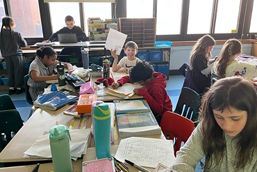 Mrs. Gorske's 4th-grade students explored the writing process through their spring narratives. They broke down each step of the process to come to a great piece of writing.