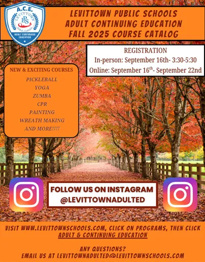 Levittown Adult Continuing Education Course Catalog