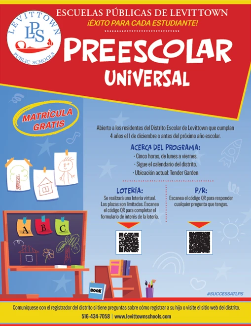 Universal Pre-K Program Flyer - English