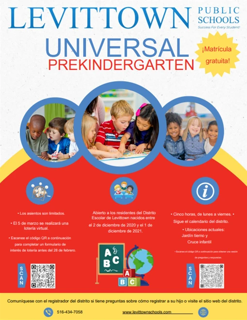 Universal Pre-K Program Flyer - English
