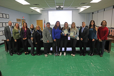 Academic and athletic accomplishments were applauded during the Levittown Public Schools Board of Education meeting on Nov. 29