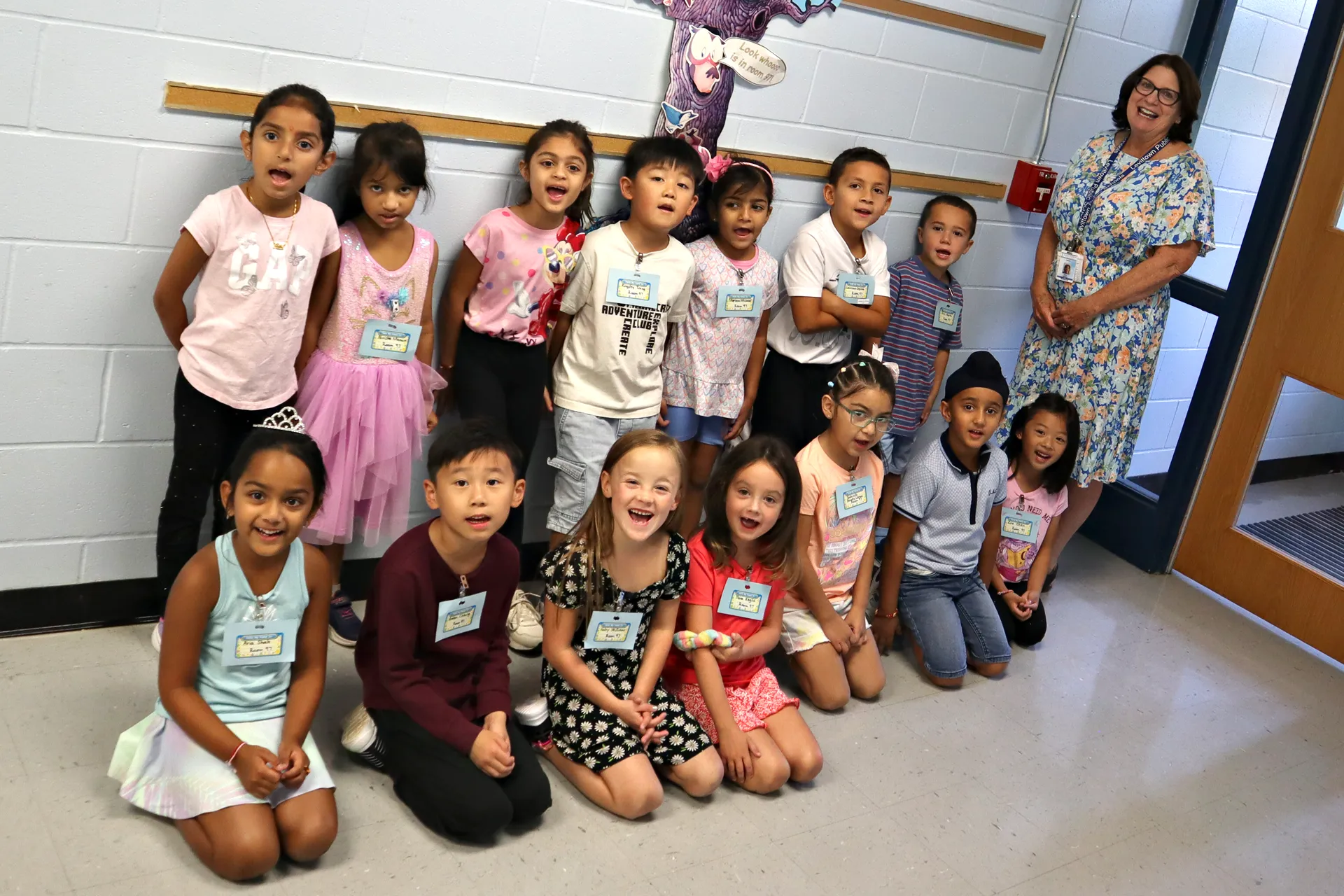 Summit Lane first graders were excited to reunite with their peers.