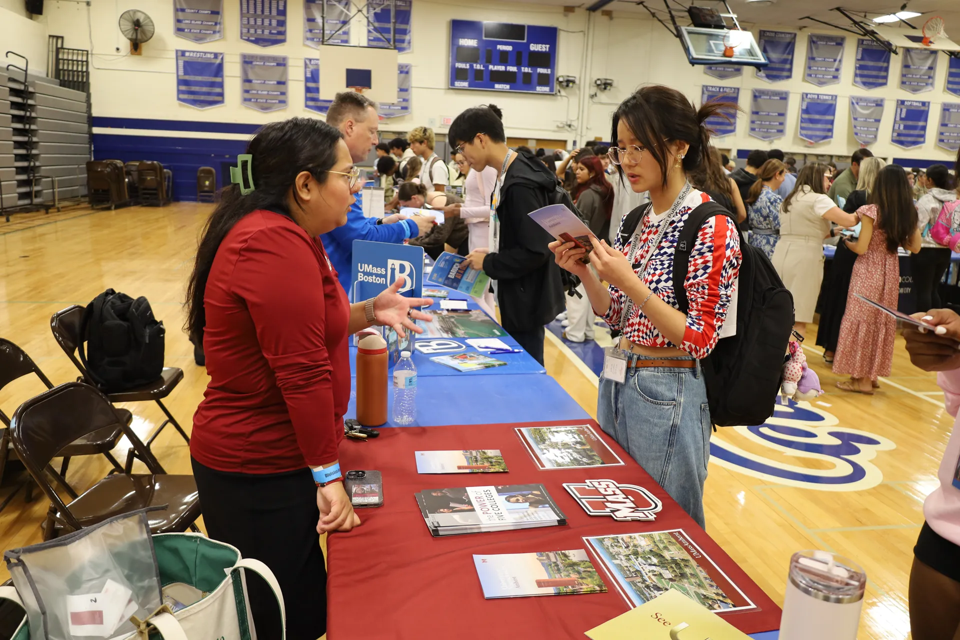 Students asked university representatives thoughtful questions. Students asked university representatives thoughtful questions.