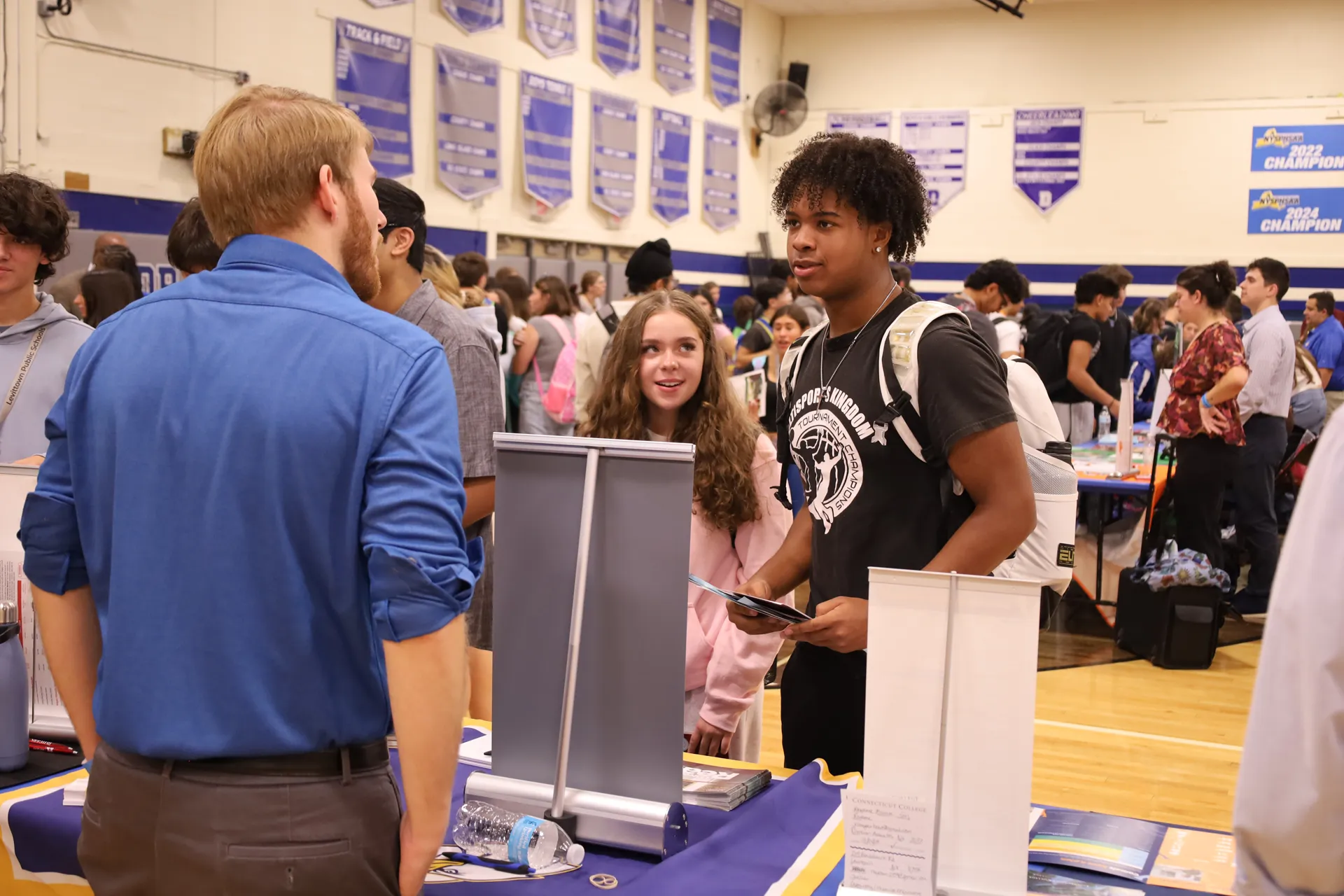 Attendees got a glimpse of what different colleges and universities have to offer. Attendees got a glimpse of what different colleges and universities have to offer.
