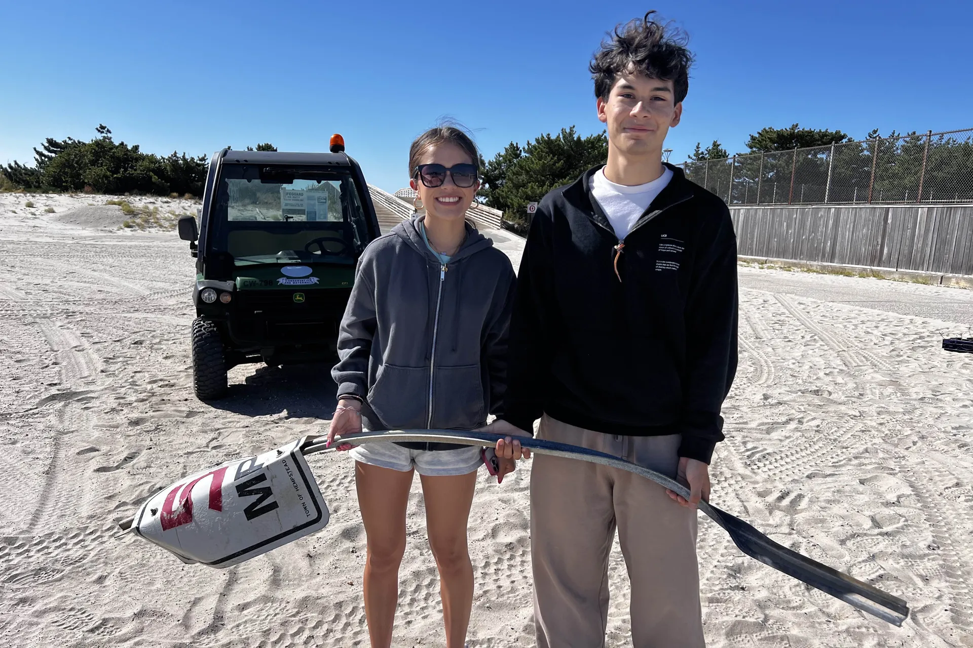 On September 20, 2025, members of the MacArthur High School Environmental Club, advised by Dr. Friedman and Mr. Zausin, participated in International Coastal Cleanup Day at Lido Beach Town Park.