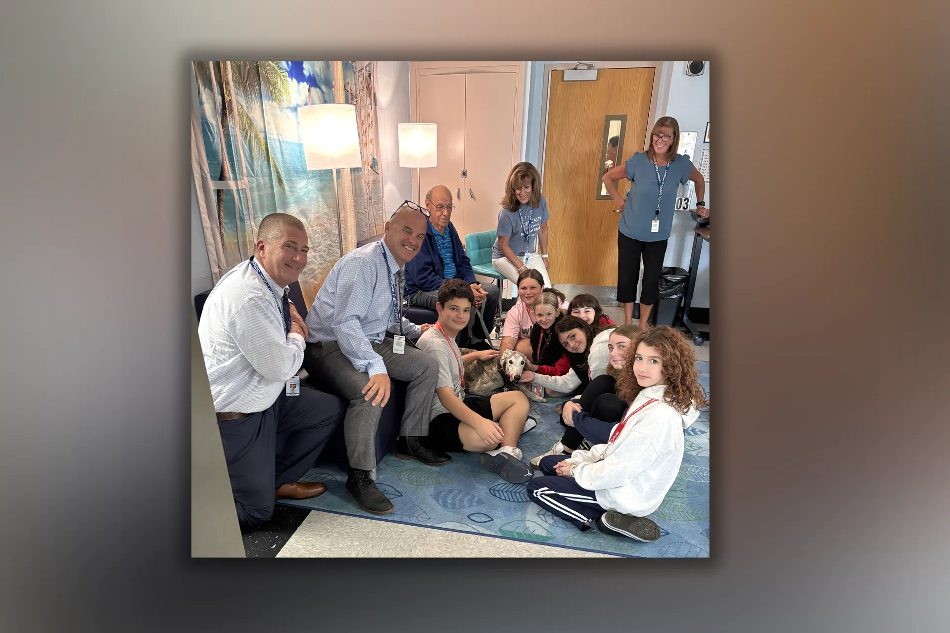 Comfort Dog Brings Smiles at Salk Middle School