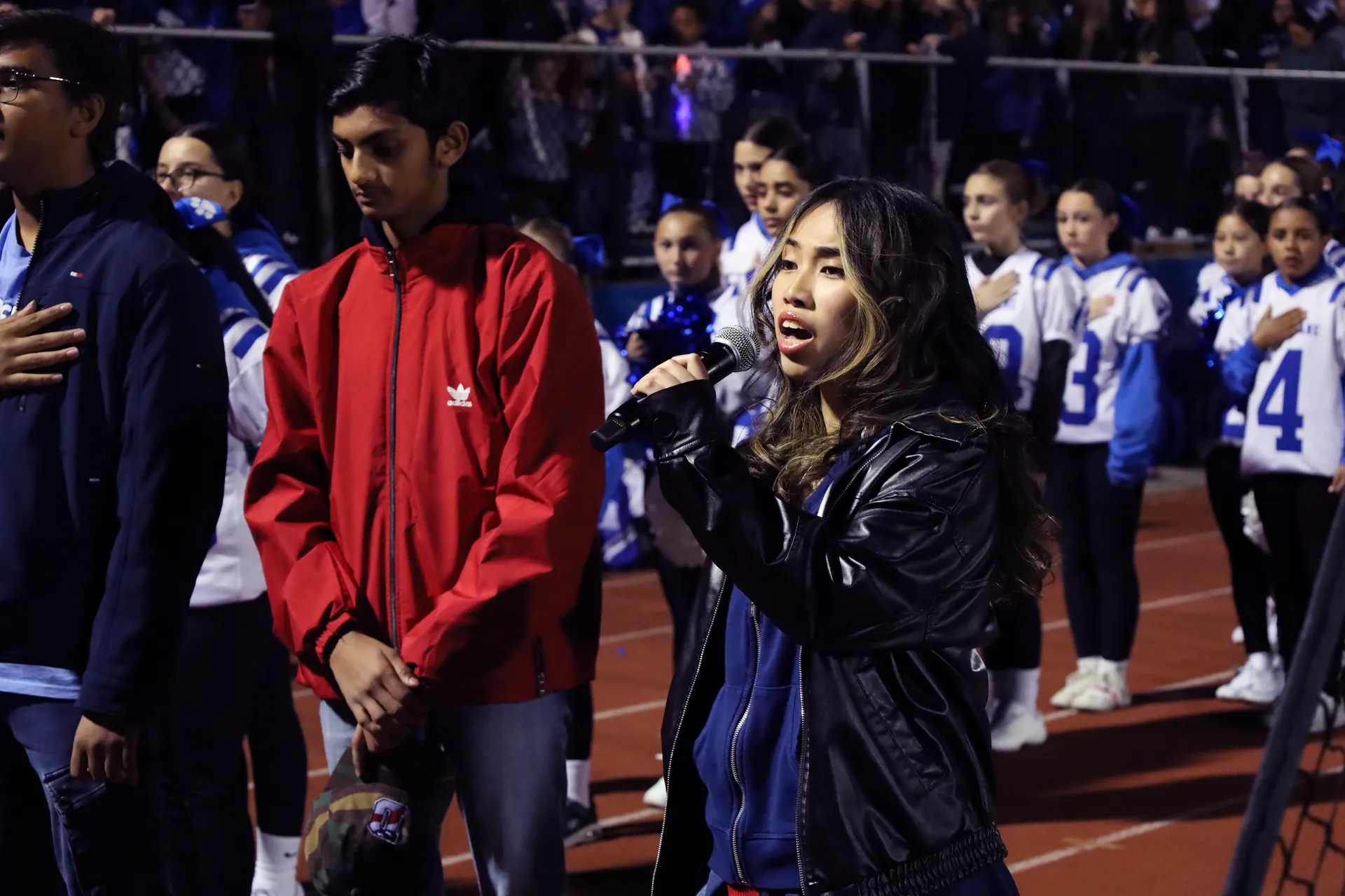 Denisse Chin sang the National Anthem. Denisse Chin sang the National Anthem.