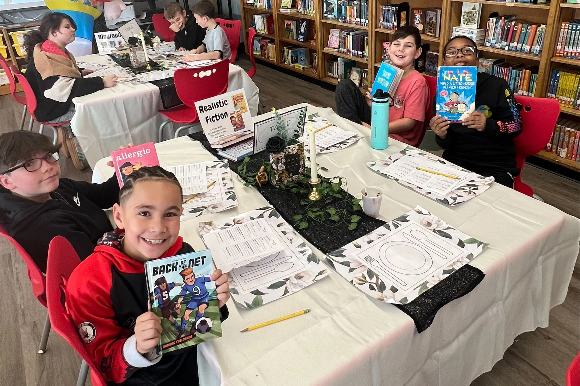 Students in Ms. Seniuk's Fourth Grade Class Visit The booklove Book Tasting Event - image002