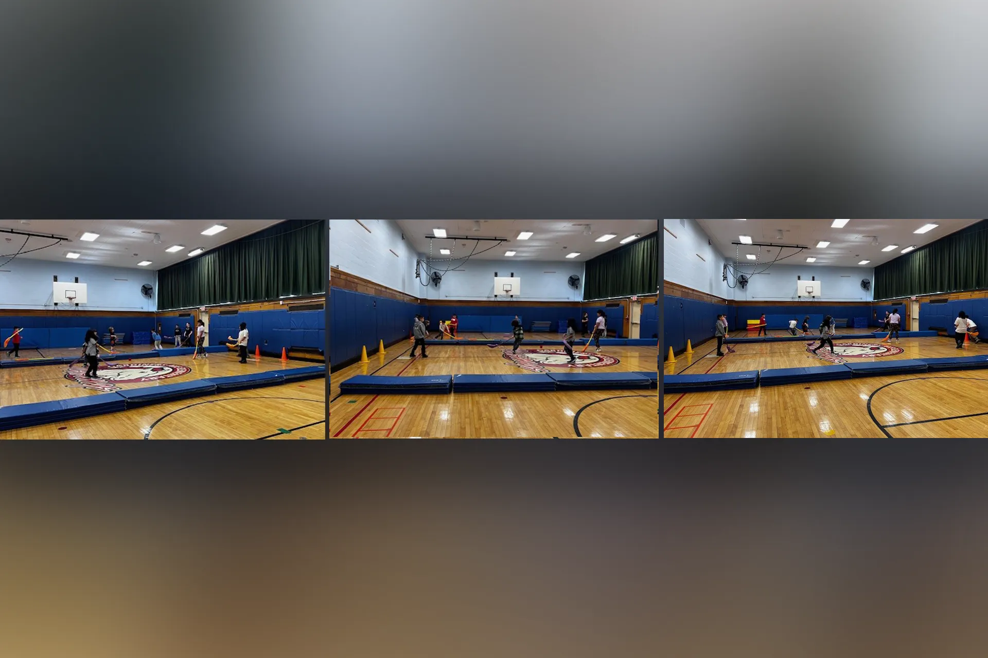 Hockey in Mrs. McGann's Physical Education Class