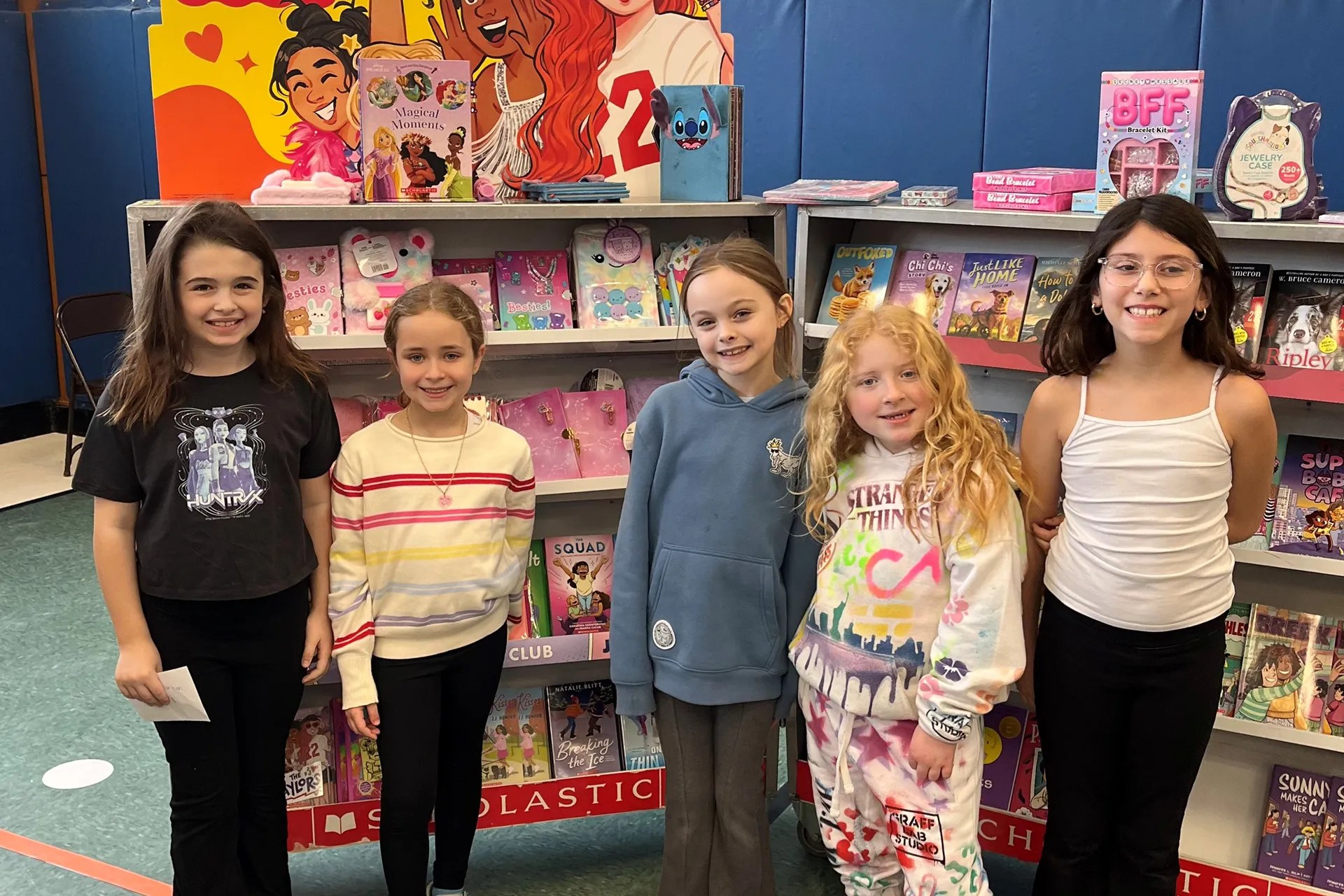 Ms. Croce's Second Graders Visit the PTA Scholastic Book Fair