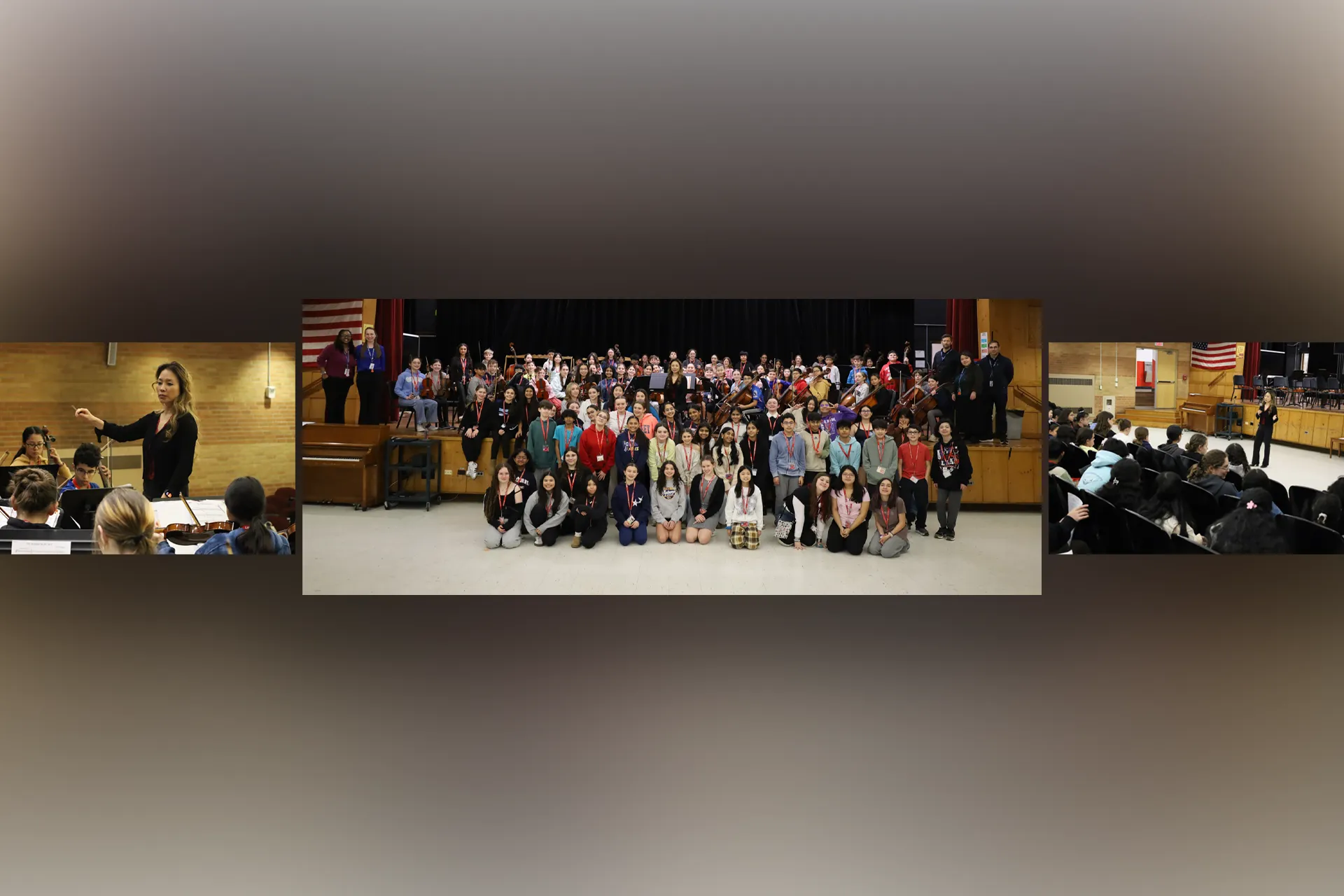 Young musicians in the Jonas E. Salk Middle School Orchestra had the unique opportunity on March 12 to work directly with a renowned composer who created the songs they will soon perform, giving them access to in-depth knowledge of the music.