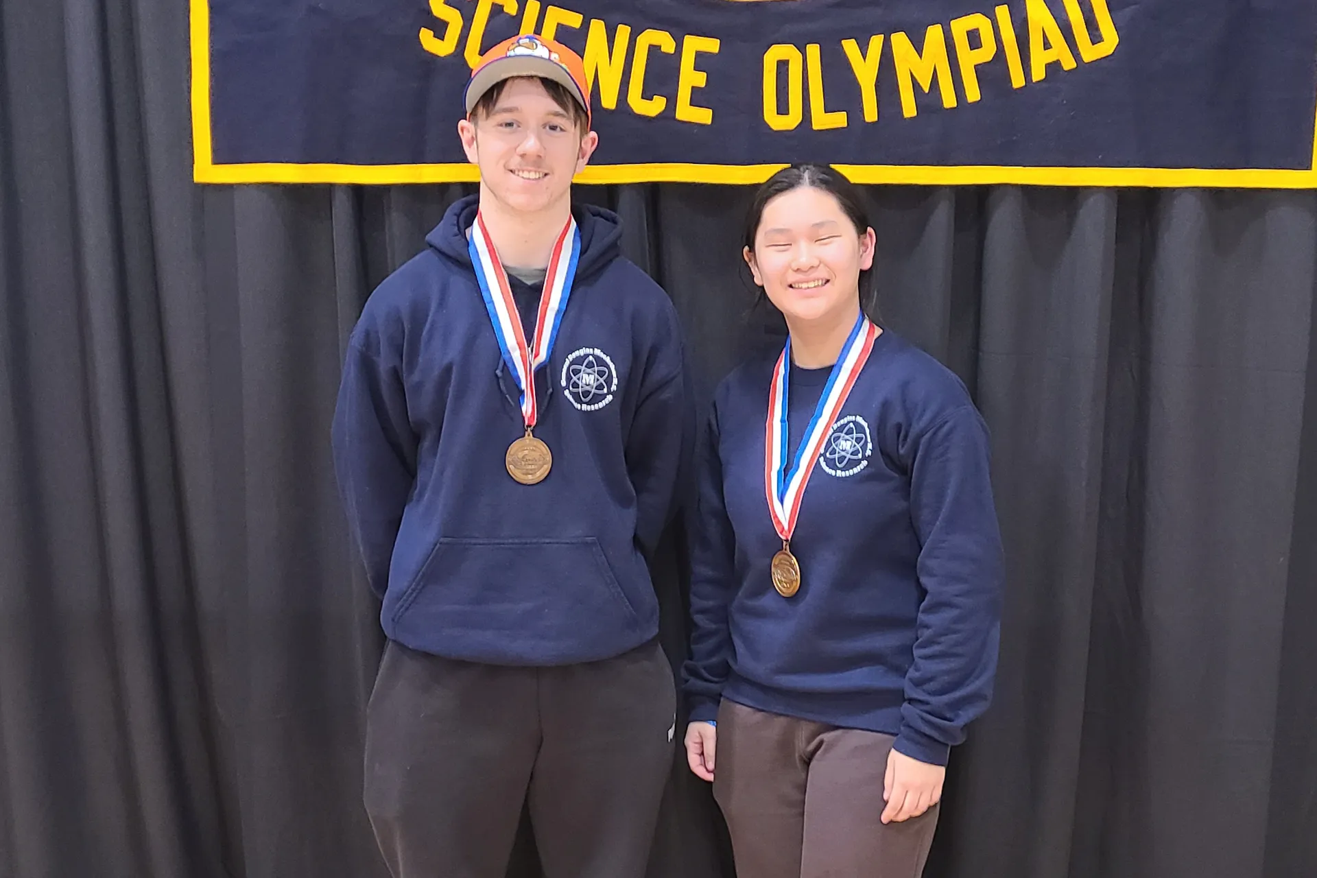 9th Place in Electric Vehicle: Jiamin Rao & Logan Rodriguez (Ryan Leek, Regional EV Medalist, standing in for Logan)