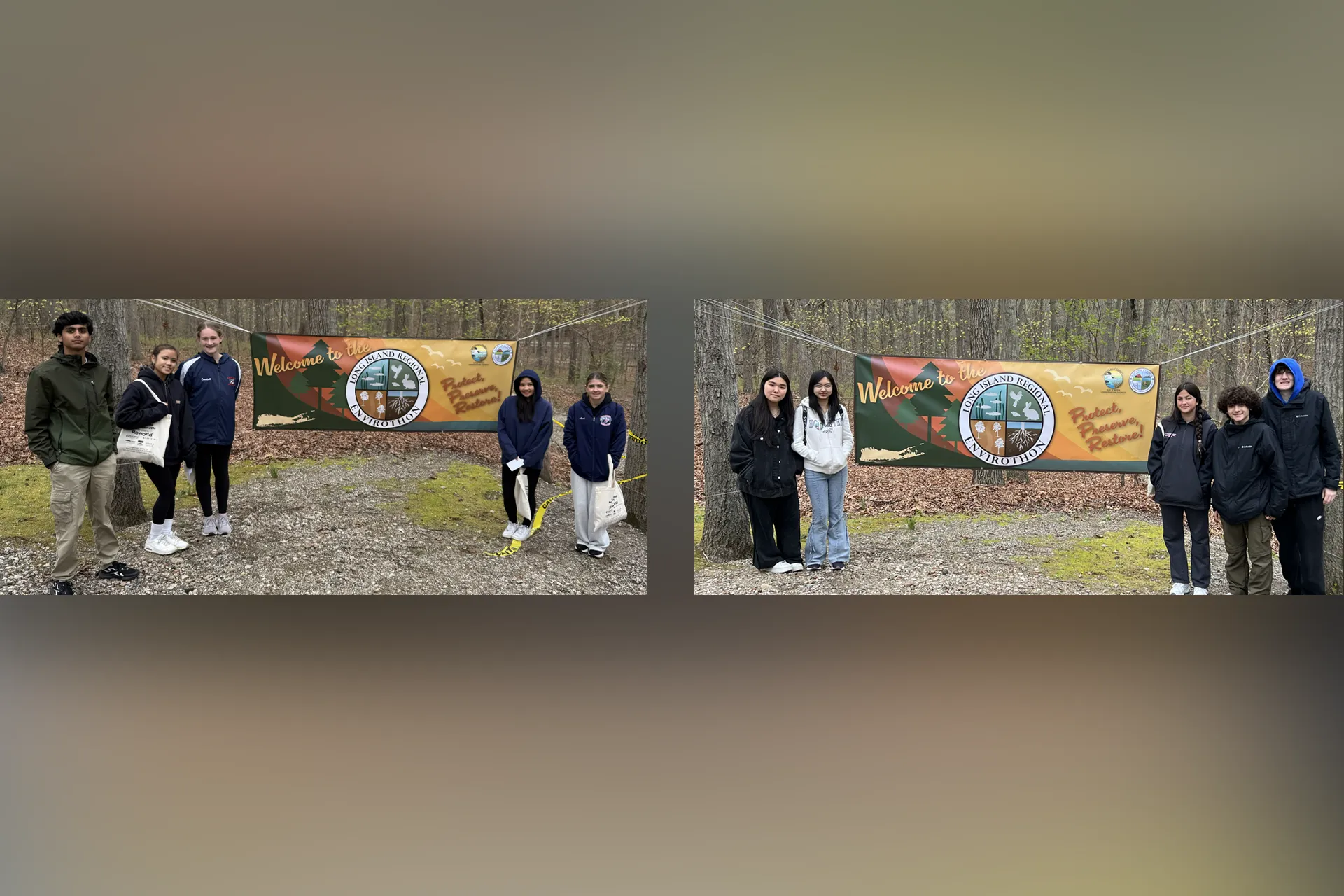 MacArthur Science Research students weathered the rain and cold on Wednesday, 4/22 (Earth Day) to compete in the Long Island Regional Envirothon at the USDAN Center in Wheatley Heights.