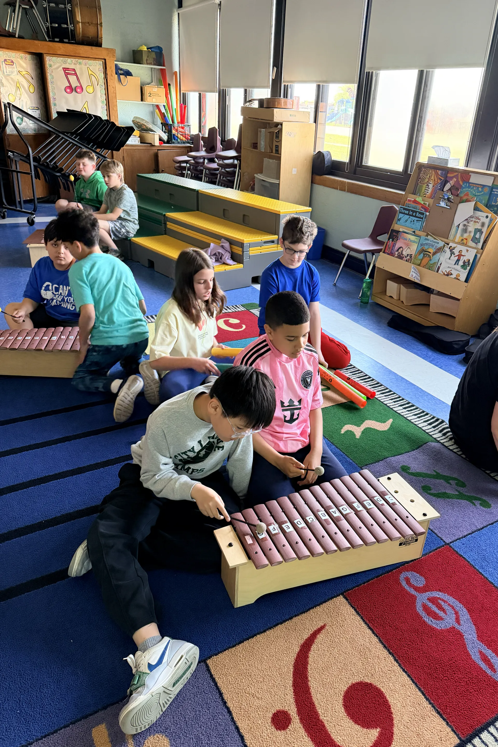 Students in Ms. Rigano's Music Class Use Instruments to Create Music Together - image001