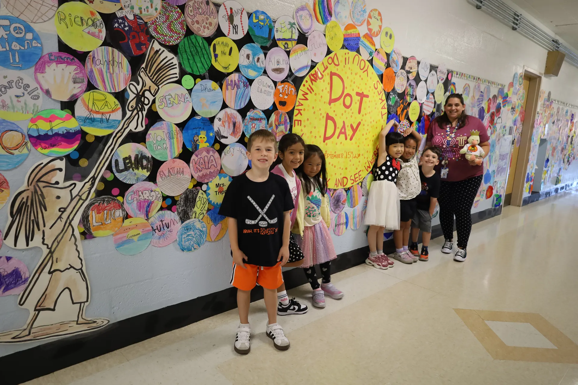 'Dot Day' Celebrates Students' Creativity At Gardiners Avenue Elementary School