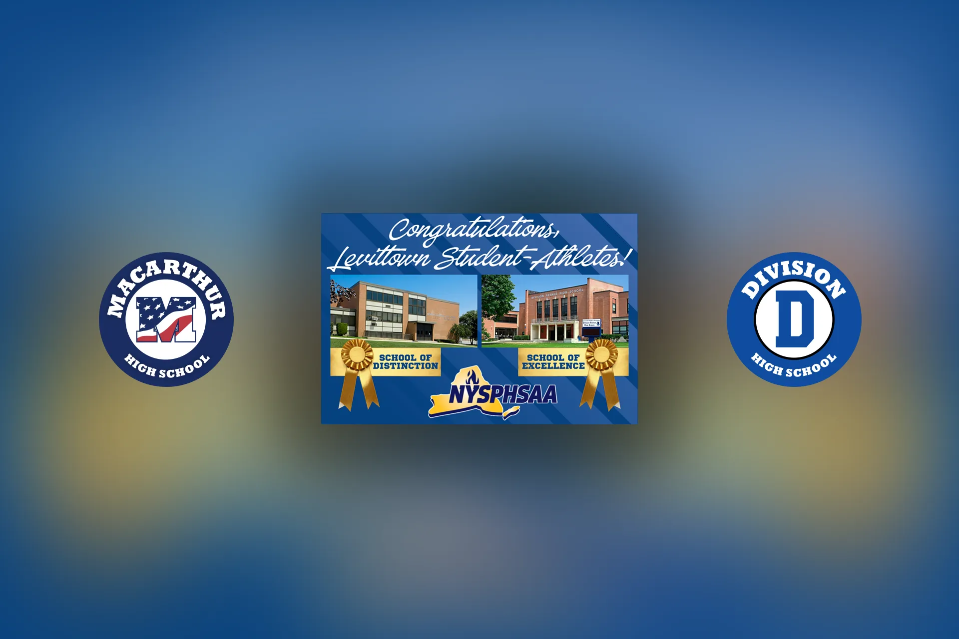 The district is proud to announce that both Division Avenue High School and General Douglas MacArthur High School have been recognized by the New York State Public High School Athletic Association for outstanding academic achievement among student-athletes.